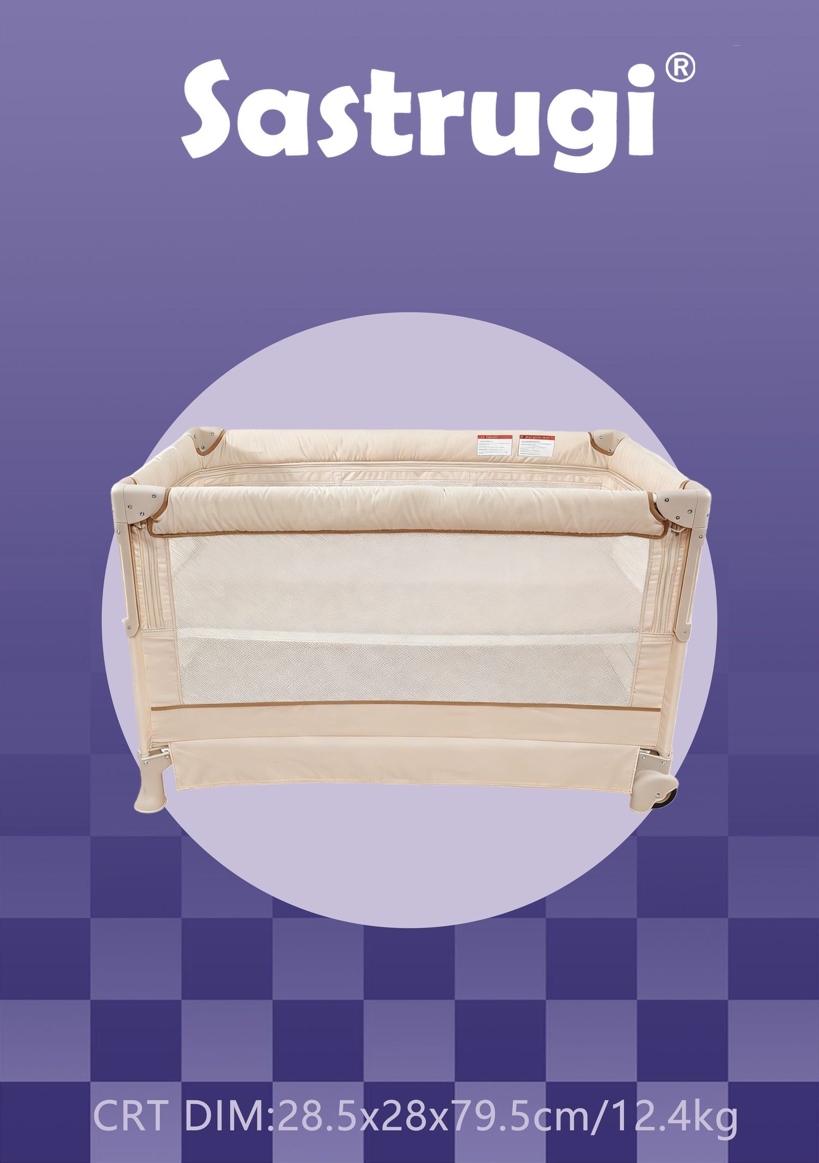 Playard bed, lotus pink — Sastrugi®
